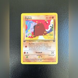 Pokemon Card Diglett 52/82 1st Edition